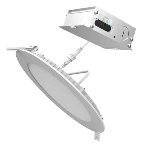 Utilitech 6-Pack Canless Color Choice 65-Watt Equivalent White Dimmable Canless Recessed Downlight (5-in or 6-in)